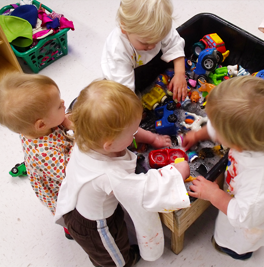 Toddlers at the Sensory Table